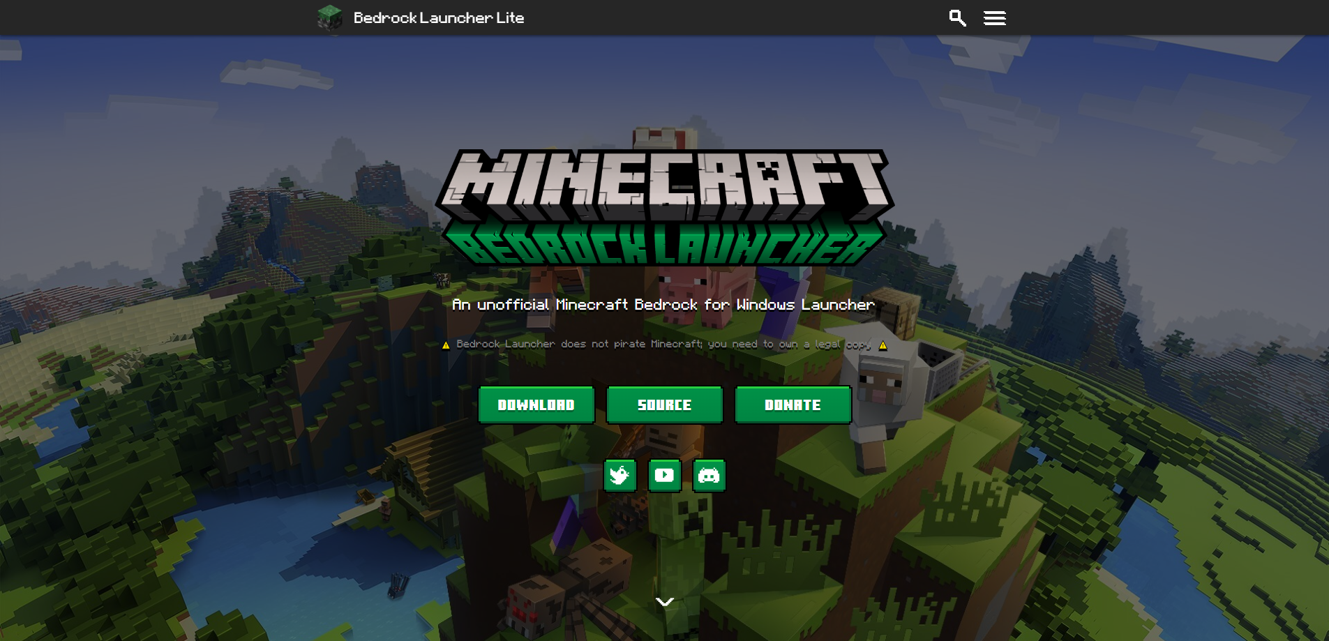 Bedrock Launcher 官网